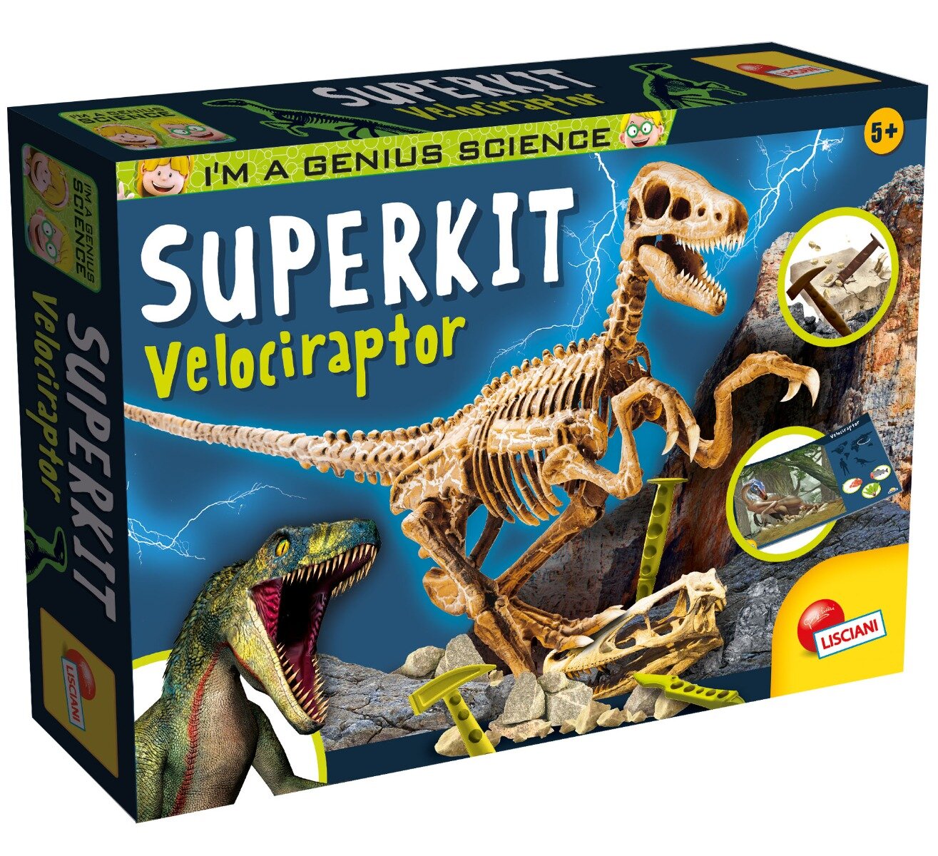 LISCIANI Set de stiinta Velociraptor Superkit