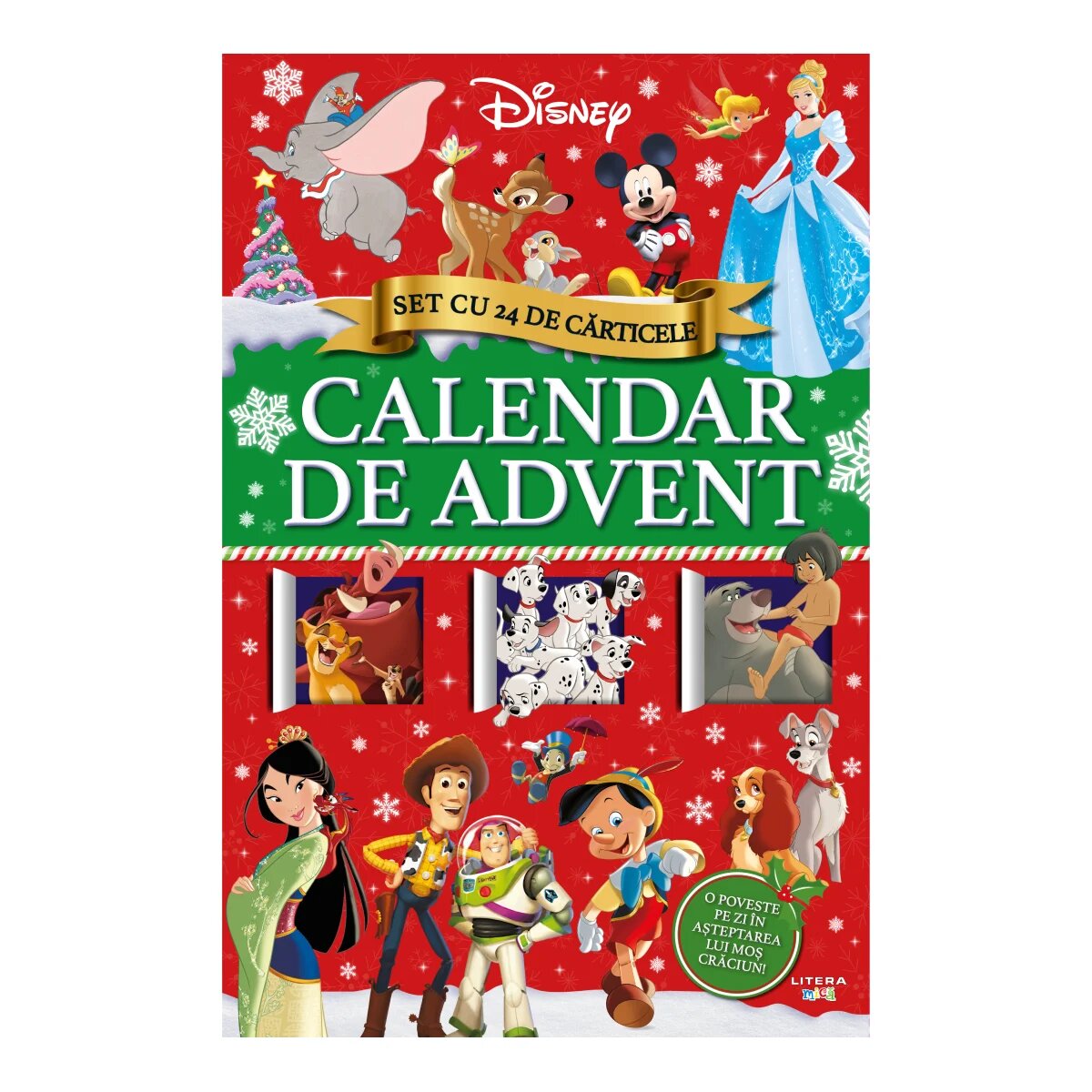 Litera Calendar de Advent Disney Set cu 24 de carticele
