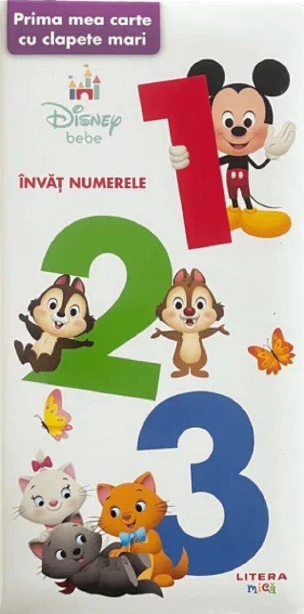 Litera Disney Bebe 123 Prima mea carte cu clapete mari