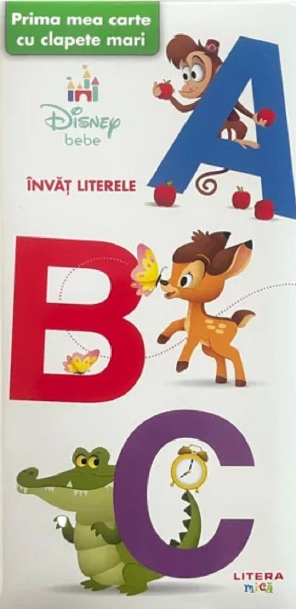 Litera Disney Bebe Abc Prima mea carte cu clapete mari