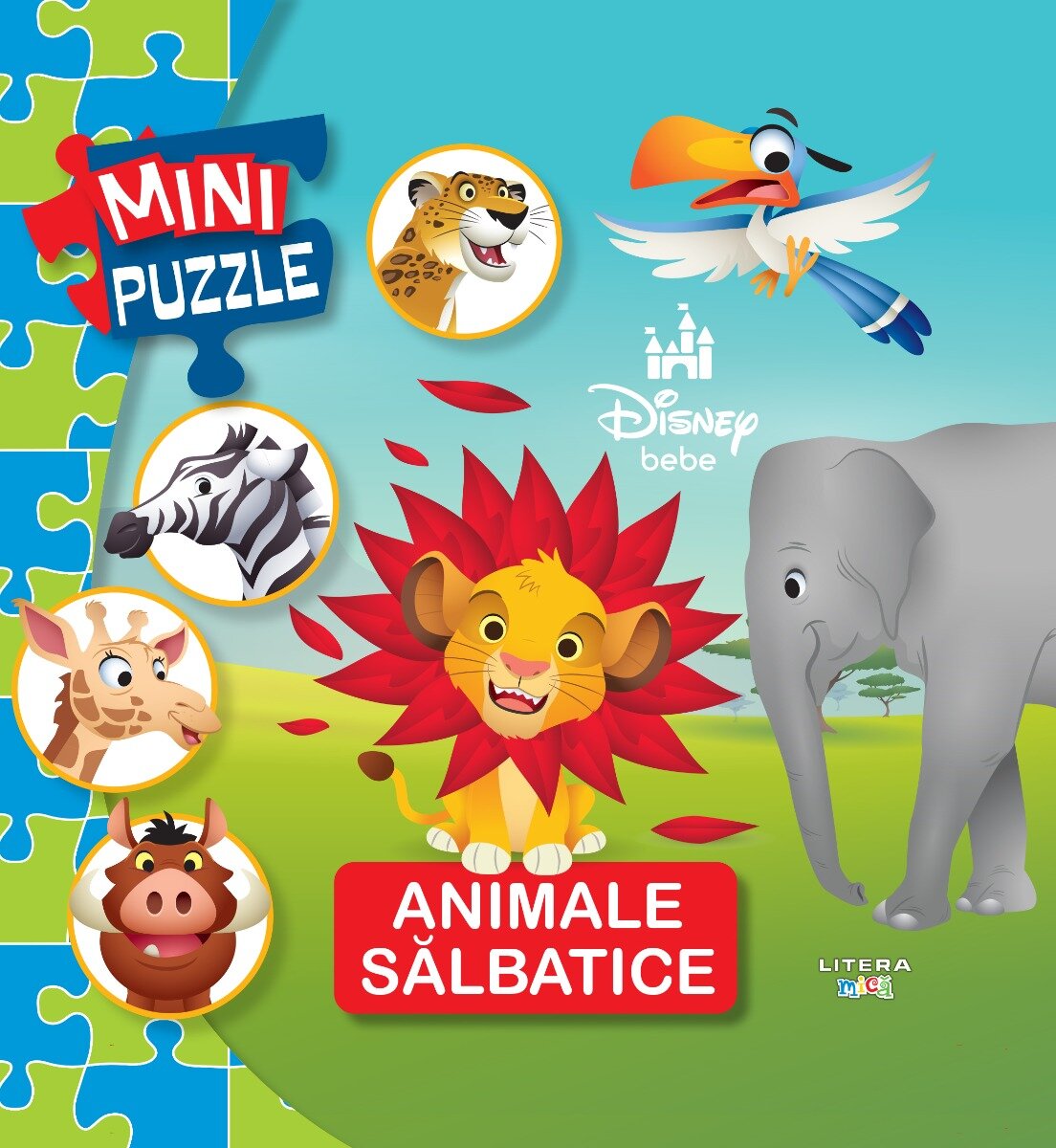 Litera Disney Bebe Mini puzzle Animale salbatice