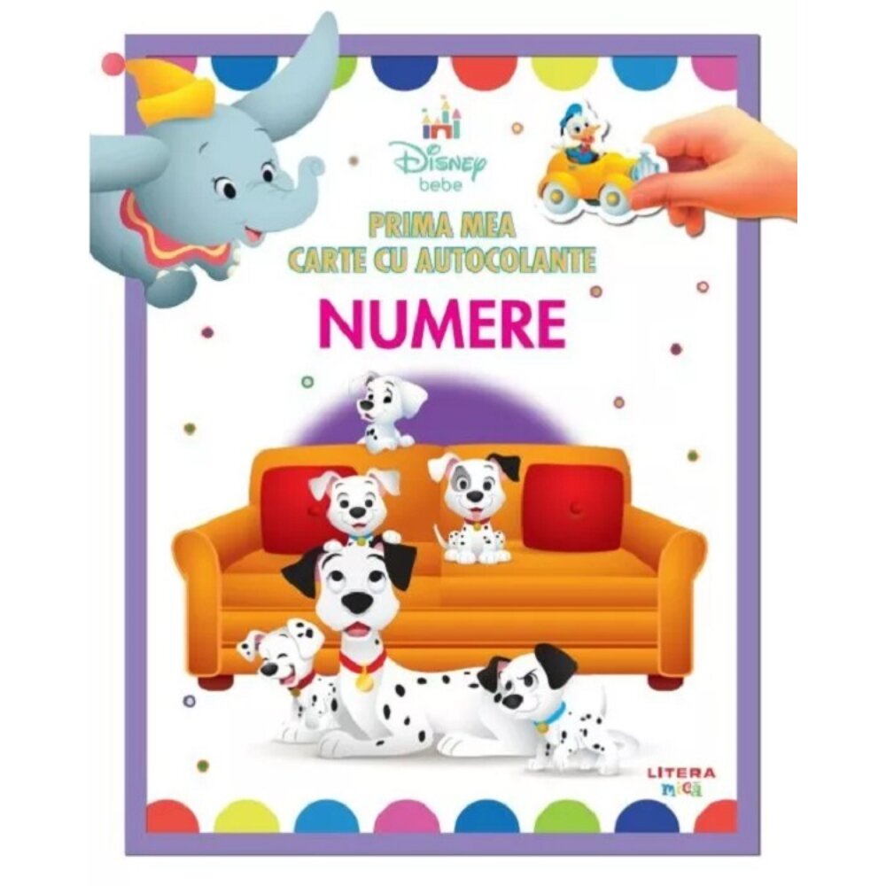 Litera Disney Bebe Prima mea carte cu autocolante Numere