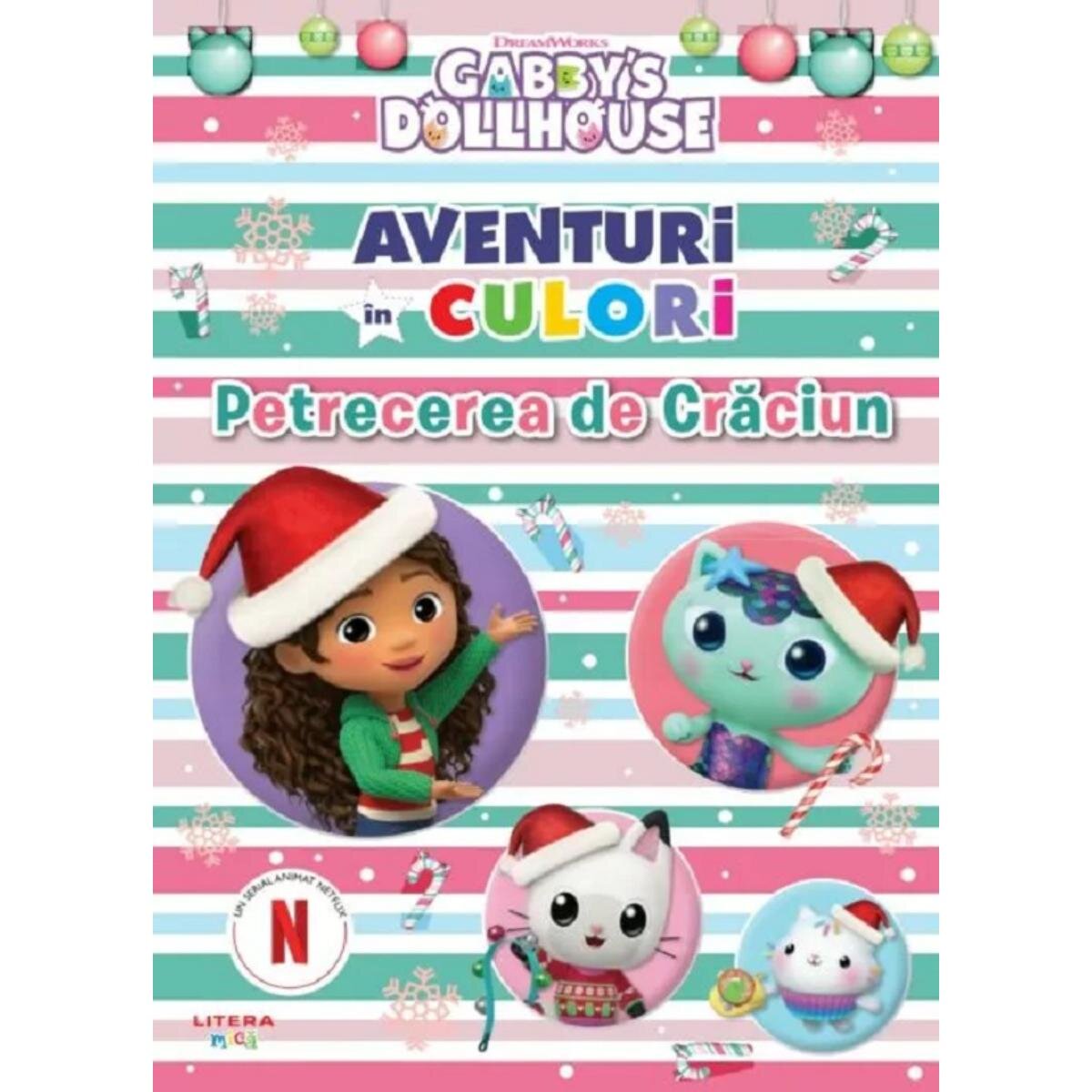 Litera Gabbys Dollhouse Aventuri in culori Petrecerea de Craciun