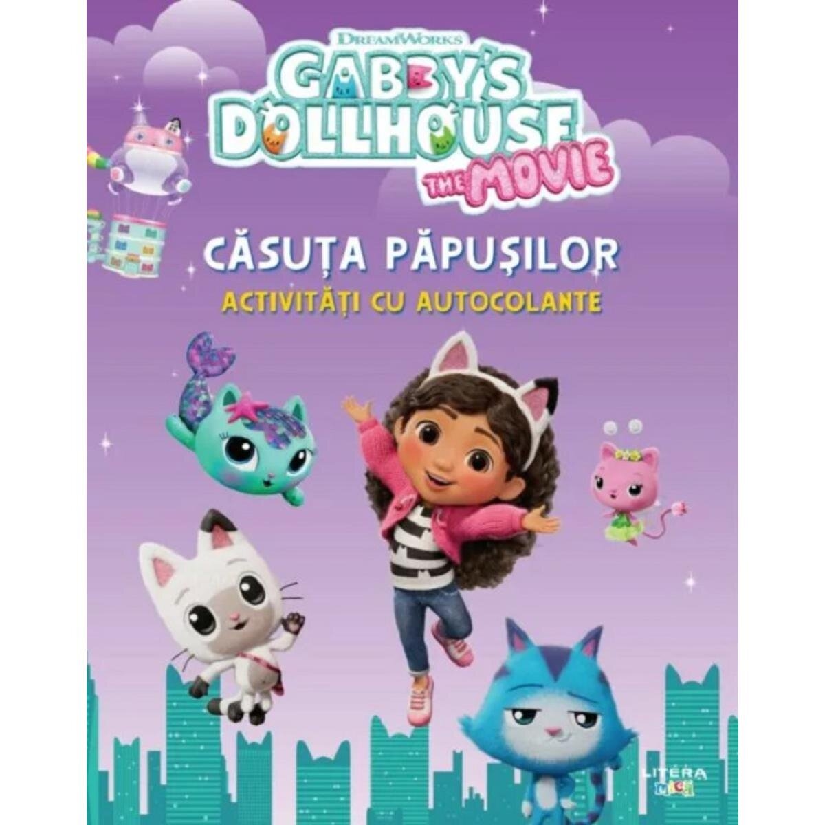 Litera Gabbys Dollhouse Casuta papusilor Activitati cu autocolante
