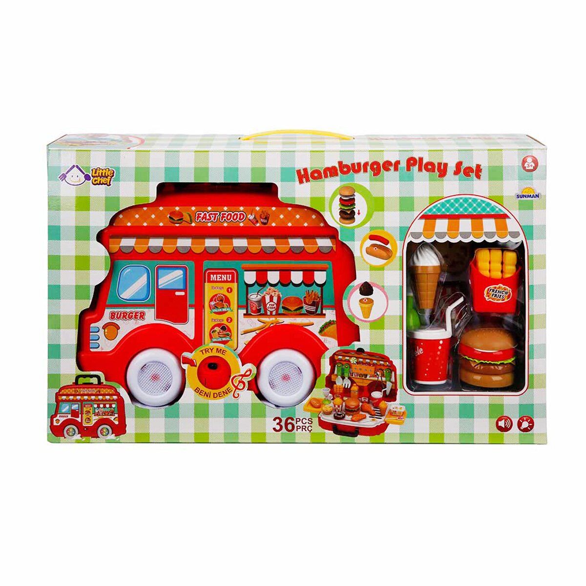Little Chef Set de joaca Caravana Hamburgerilor