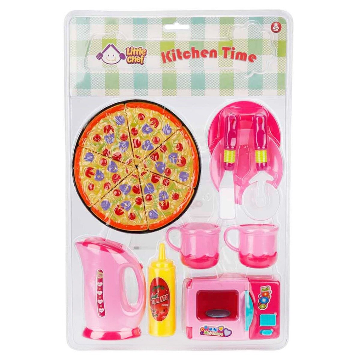 Little Chef Set de joaca cu Pizza si accesorii 15 piese