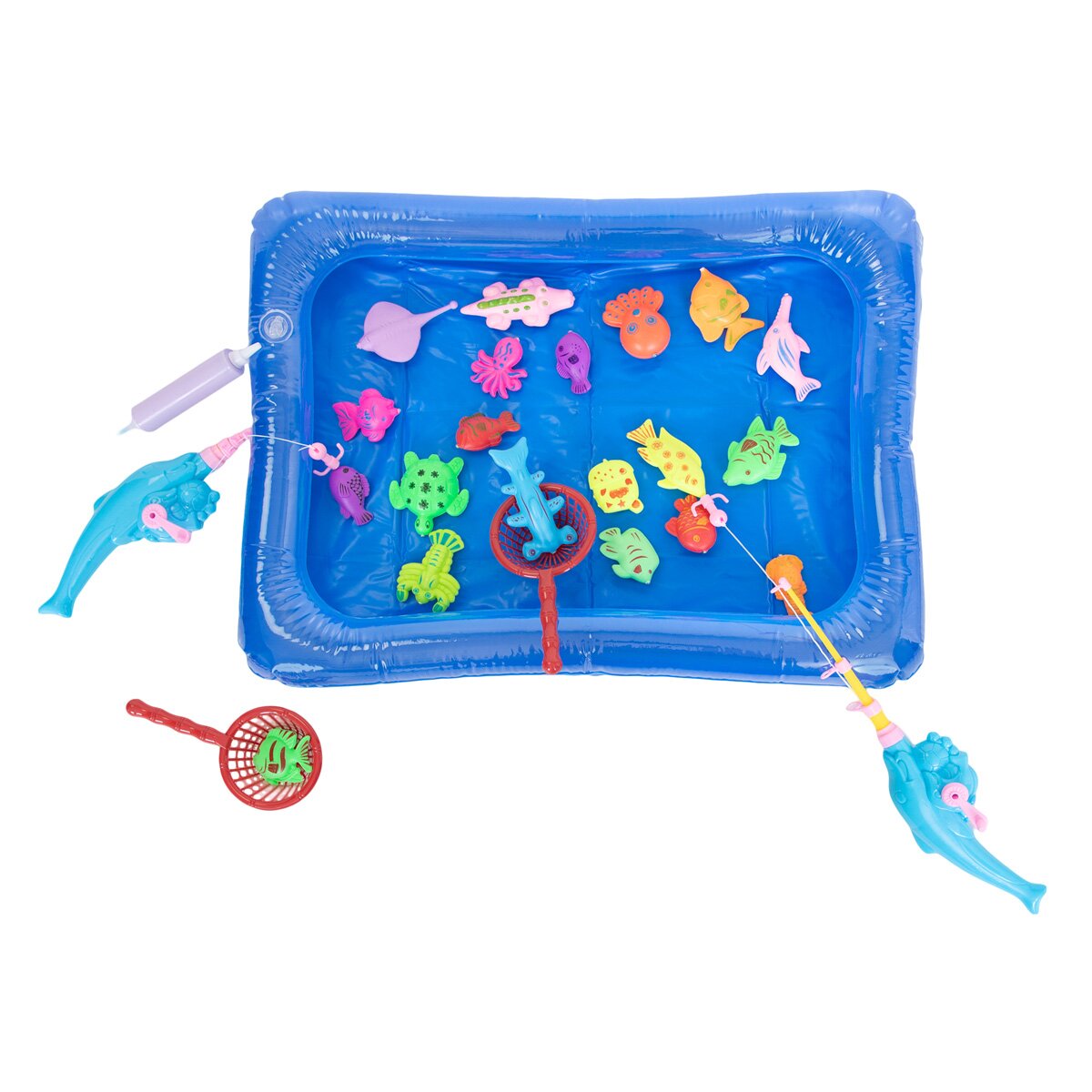 Little Fisher Set magnetic de pescuit in piscina 26 piese