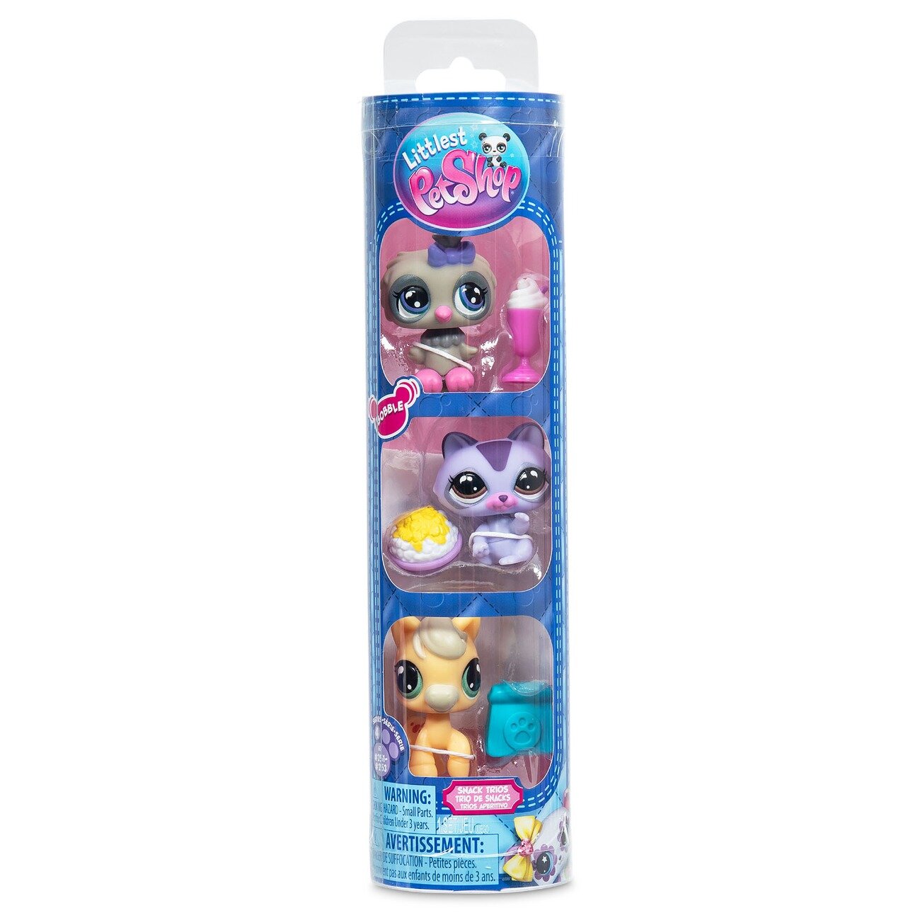 Littlest Pet Shop Set 3 figurine Miniatures Bobble S4