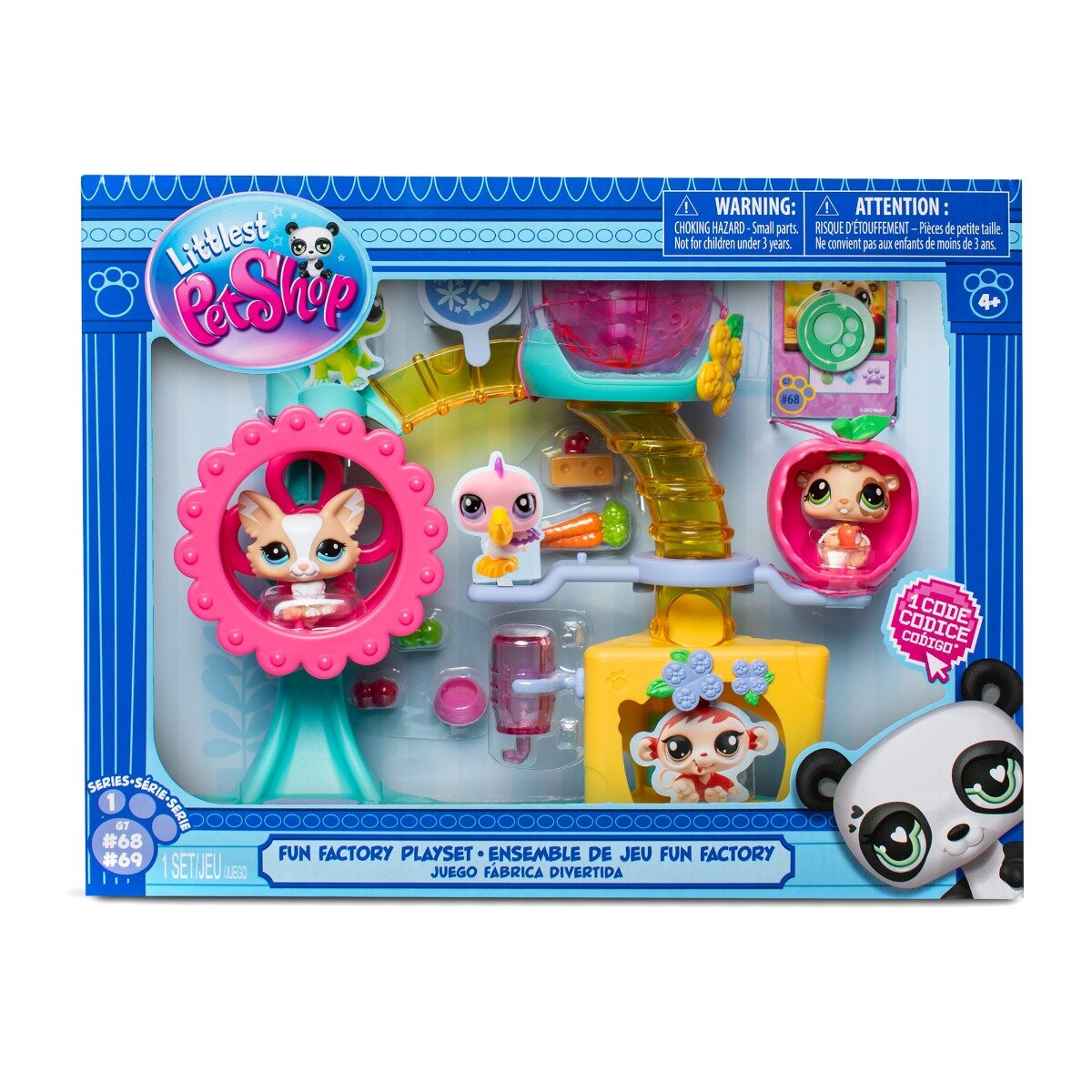 Littlest Pet Shop Set de joaca cu 2 figurine Carusel