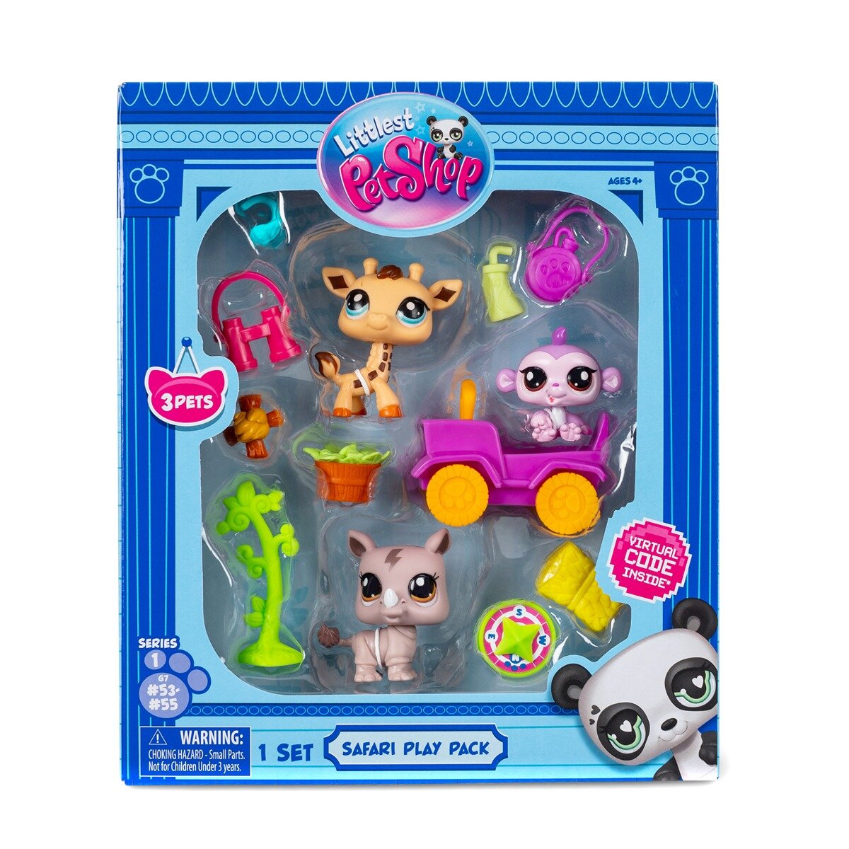 Littlest Pet Shop Set de joaca cu 3 figurine Safari
