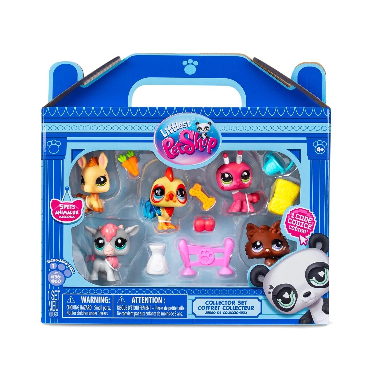 Littlest Pet Shop Set de joaca cu 5 figurine si accesorii Farm Besties