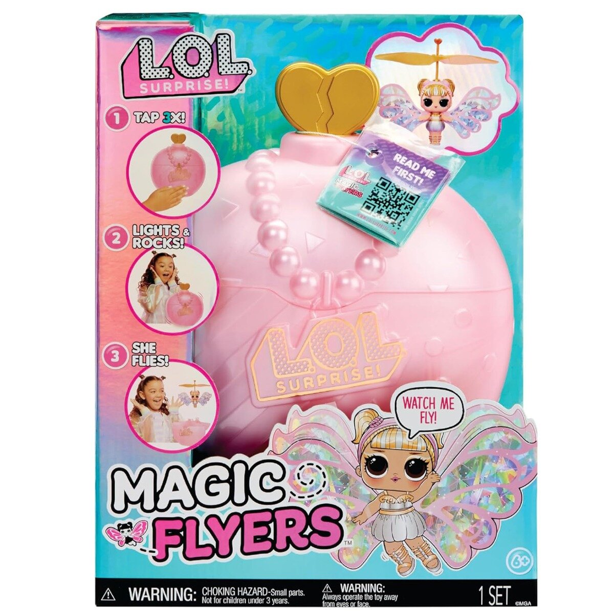 LOL Papusa Surprise Magic Flyers Sky Starling 593539EUC