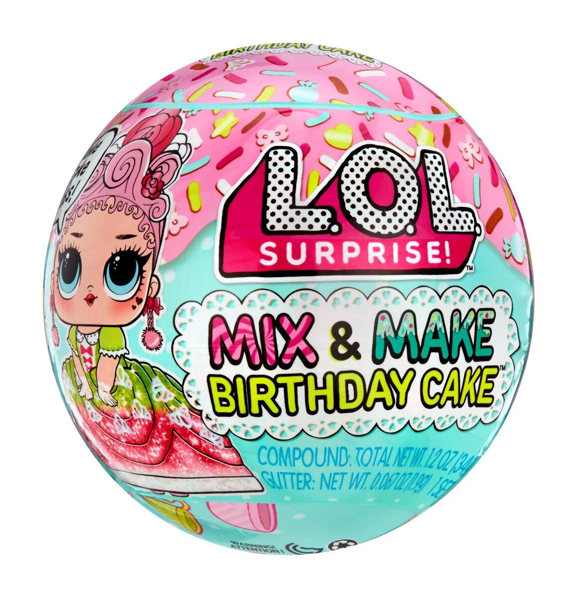 LOL Papusa Surprise Mix And Make Birthday Cake 593140EUC