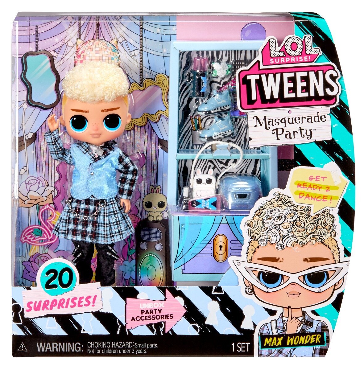 LOL Papusa Surprise Tweens Masquerade Max Wonder 584131EUC