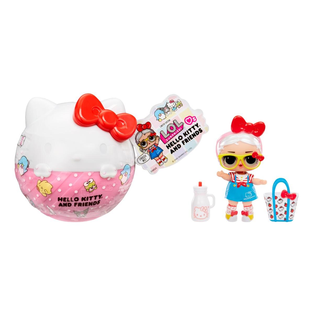 LOL Papusa surpriza Surprise Loves Hello Kitty and Friends Tots Core