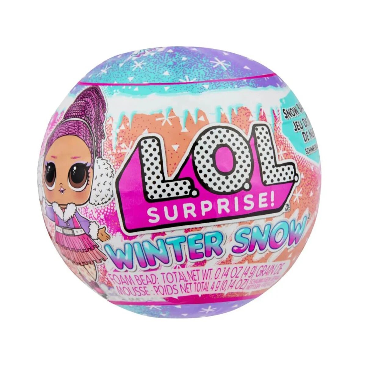 LOL Papusa surpriza Surprise Winter Snow 120643EUC