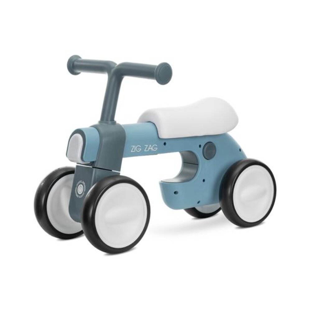 LORELLI Bicicleta de echilibru Zig Zag scaun reglabil 2 pozitii cadru usor si stabil lumini si muzica Blue Petrol