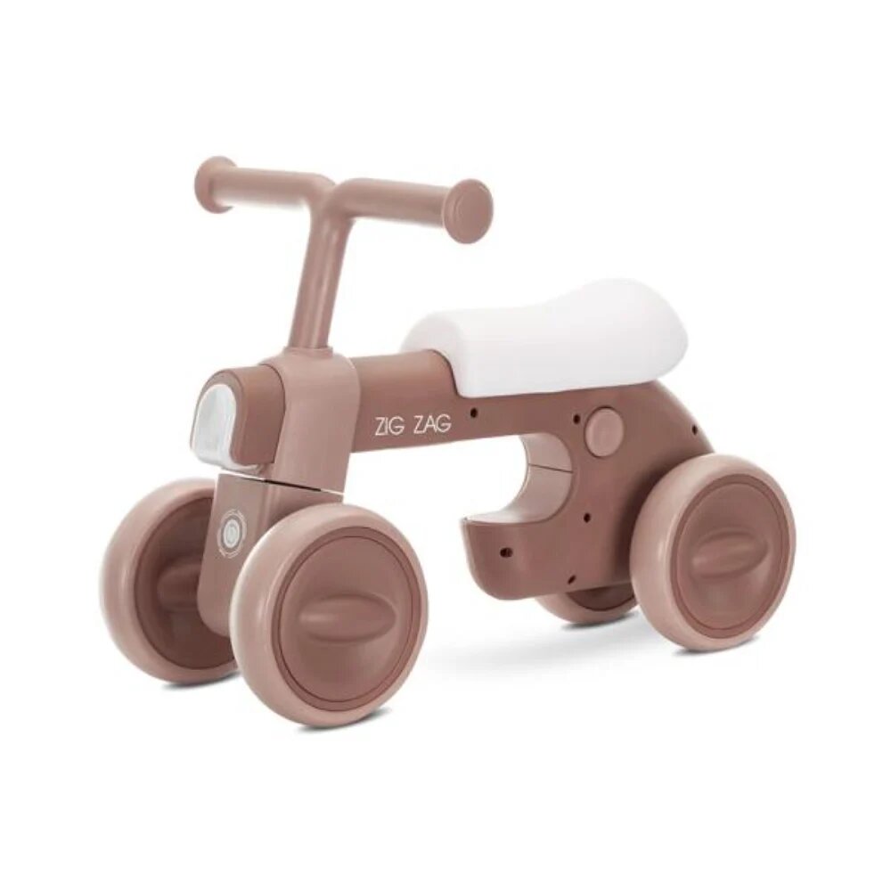 LORELLI Bicicleta de echilibru Zig Zag scaun reglabil 2 pozitii cadru usor si stabil lumini si muzica Mellow Rose