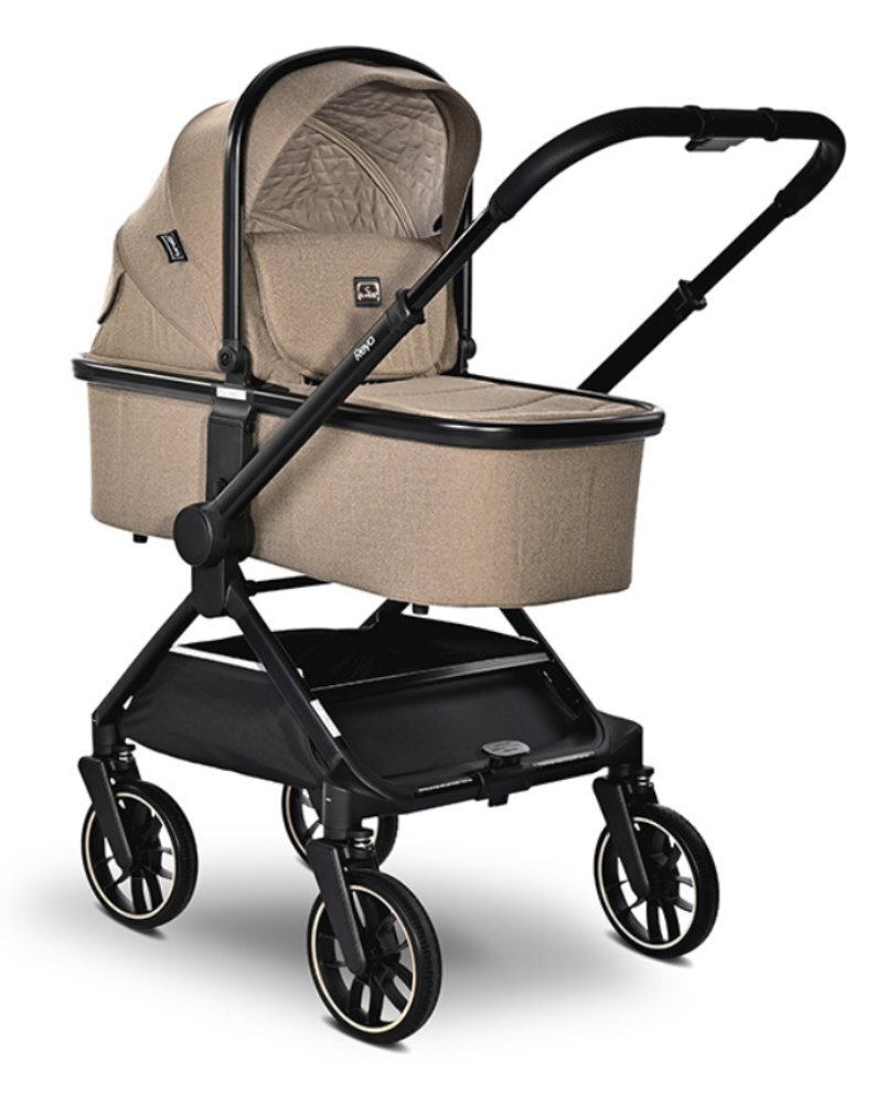 LORELLI Carucior 3 in 1 Reya maner reversibil pana la 22 kg Brown