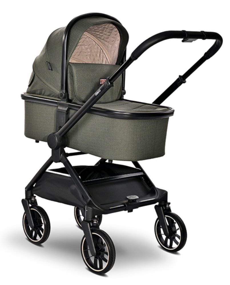 LORELLI Carucior 3 in 1 Reya maner reversibil pana la 22 kg Green