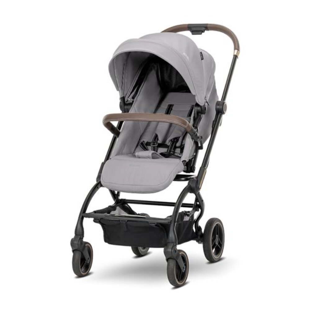 LORELLI Carucior pentru nou-nascut Makaya cu scaun rotativ 360 grade cadru din aluminiu pana la 22 kg Grey