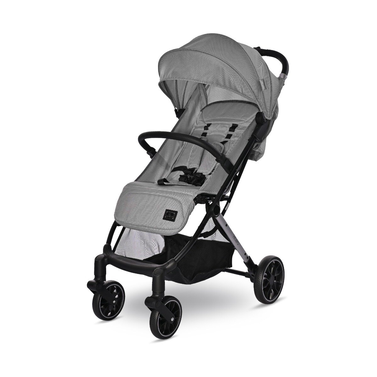 LORELLI Carucior pentru nou-nascut Ribera tip troler dimensiuni compatibile avion Grey Icy