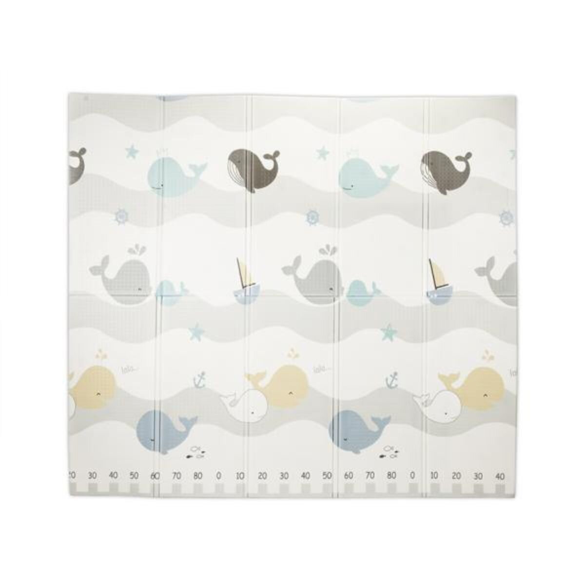 LORELLI Covoras de joaca termic din spuma XPE design cu doua fete pliabil impermeabil 180 x 200 cm Waves and Stars