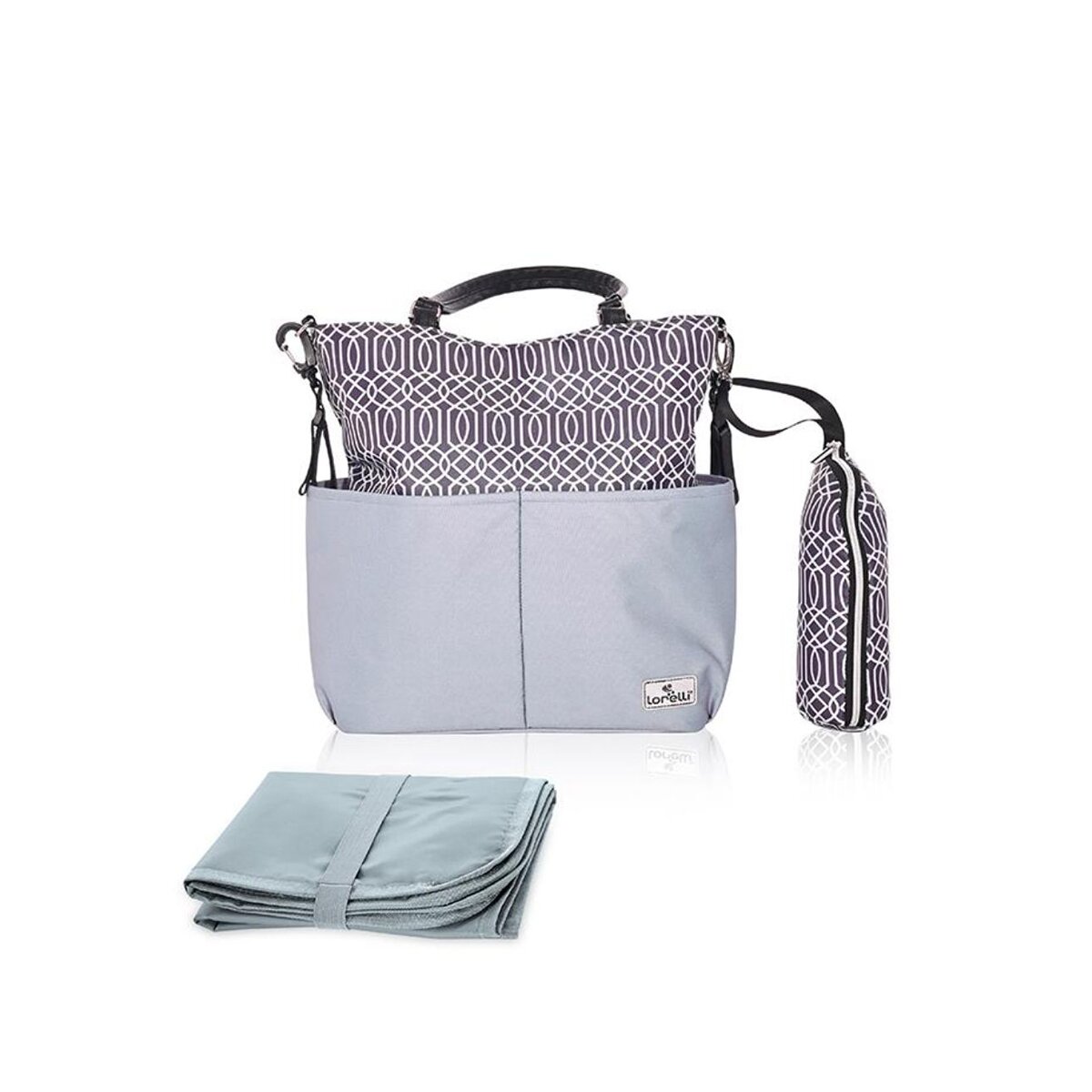 LORELLI Geanta pentru accesoriile bebelusului Laura compartimentata Grey