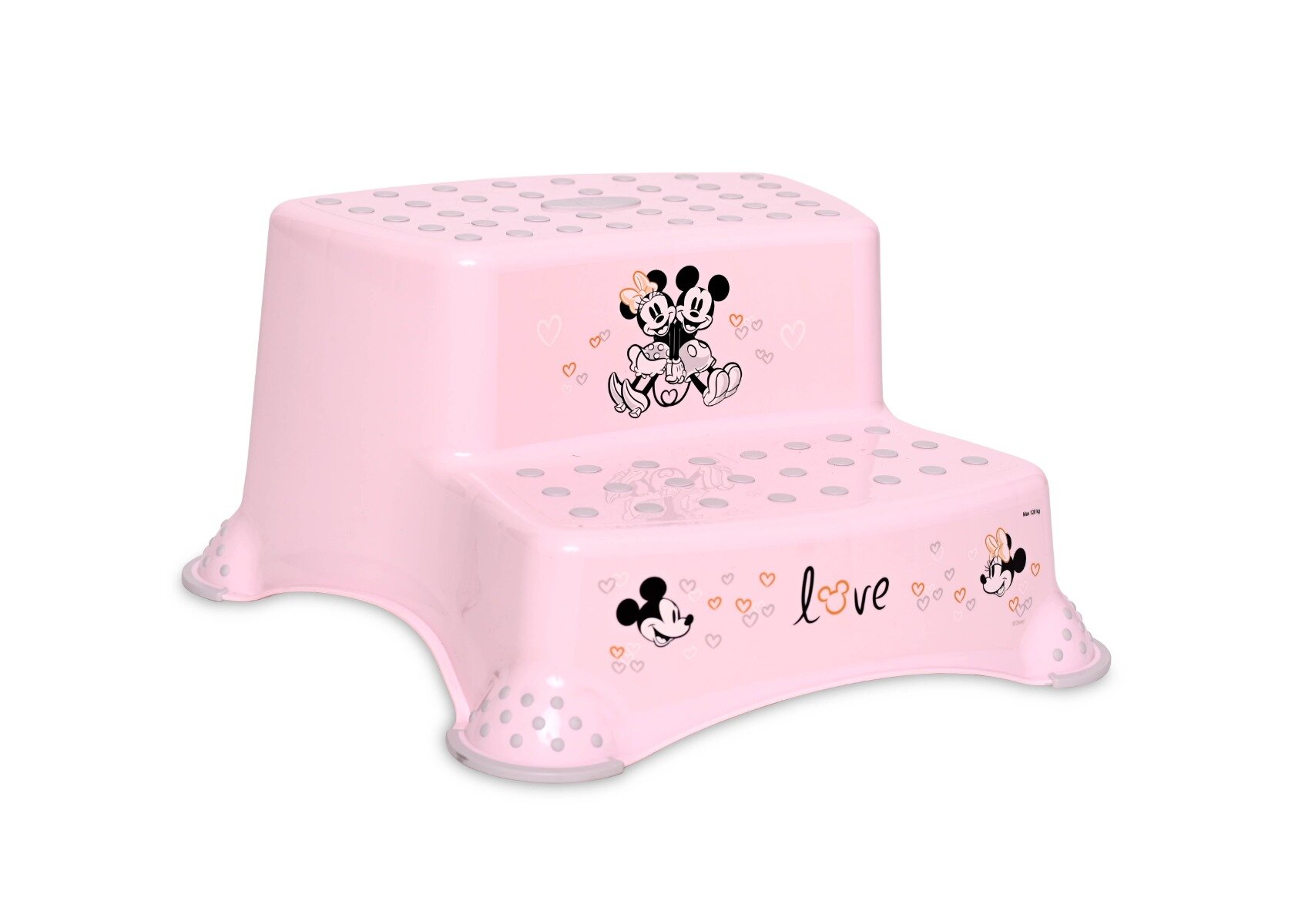 LORELLI Inaltator dublu pentru baie antiderapant Disney Minnie Light Pink