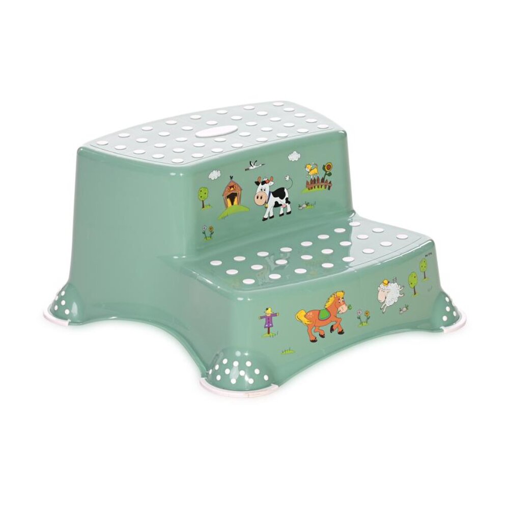 LORELLI Inaltator dublu pentru baie antiderapant Funny Farm Nordic Green