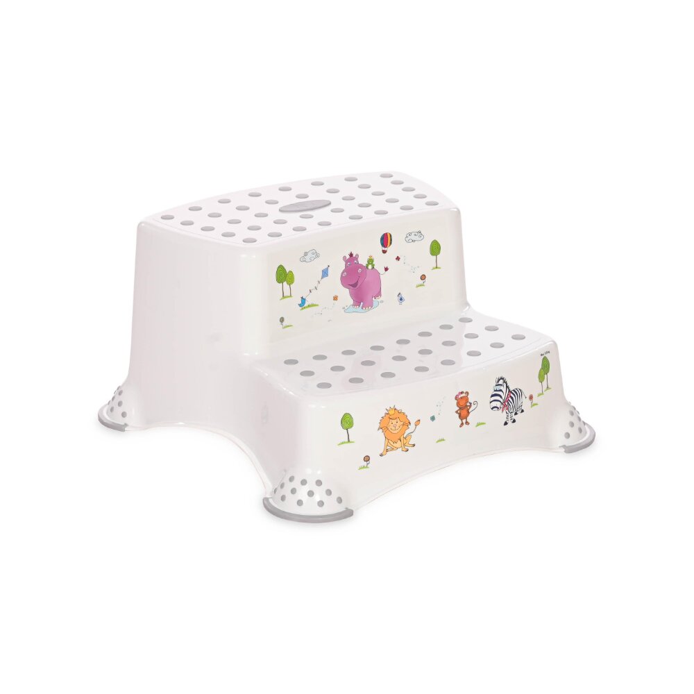 LORELLI Inaltator dublu pentru baie antiderapant Hippo White Grey