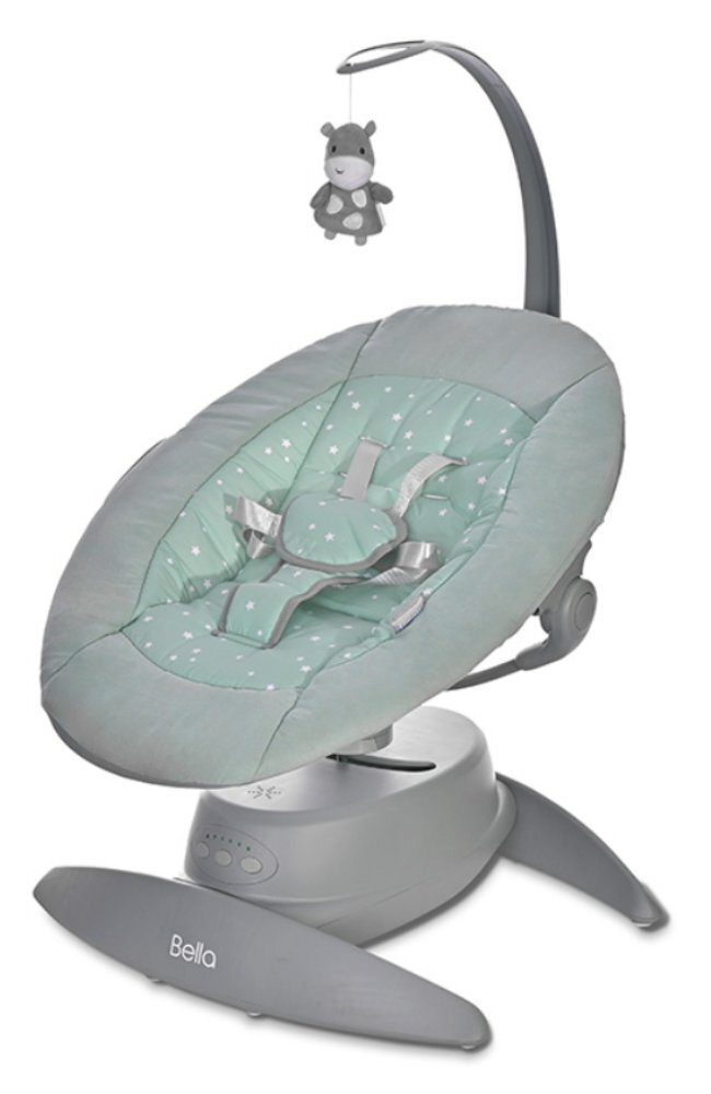 LORELLI Leagan electric Bella rotativ panel muzical Frosty Green Stars