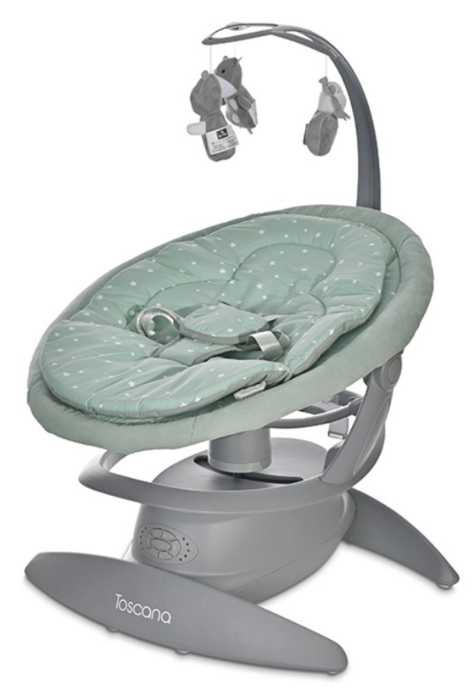 LORELLI Leagan electric Toscana rotativ panel muzical telecomanda Frosty Green Stars