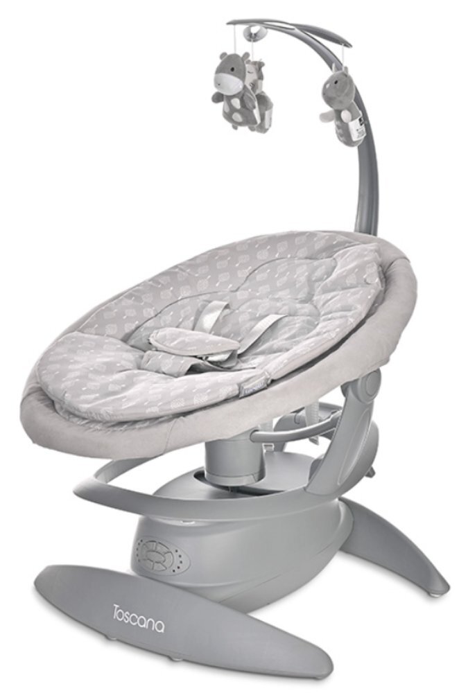 LORELLI Leagan electric Toscana rotativ panel muzical telecomanda Grey Trees