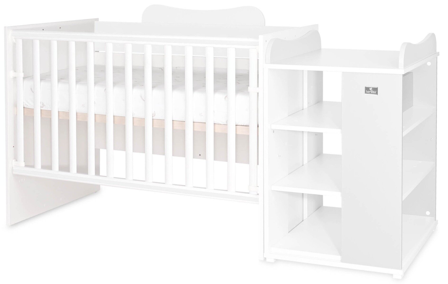 LORELLI Patut modular multifunctional 5 configurari diferite 190 x 72 cm Multi White