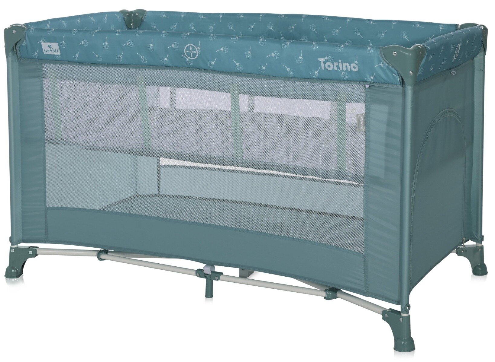 LORELLI Patut pliabil Torino 2 nivele Arctic Floral