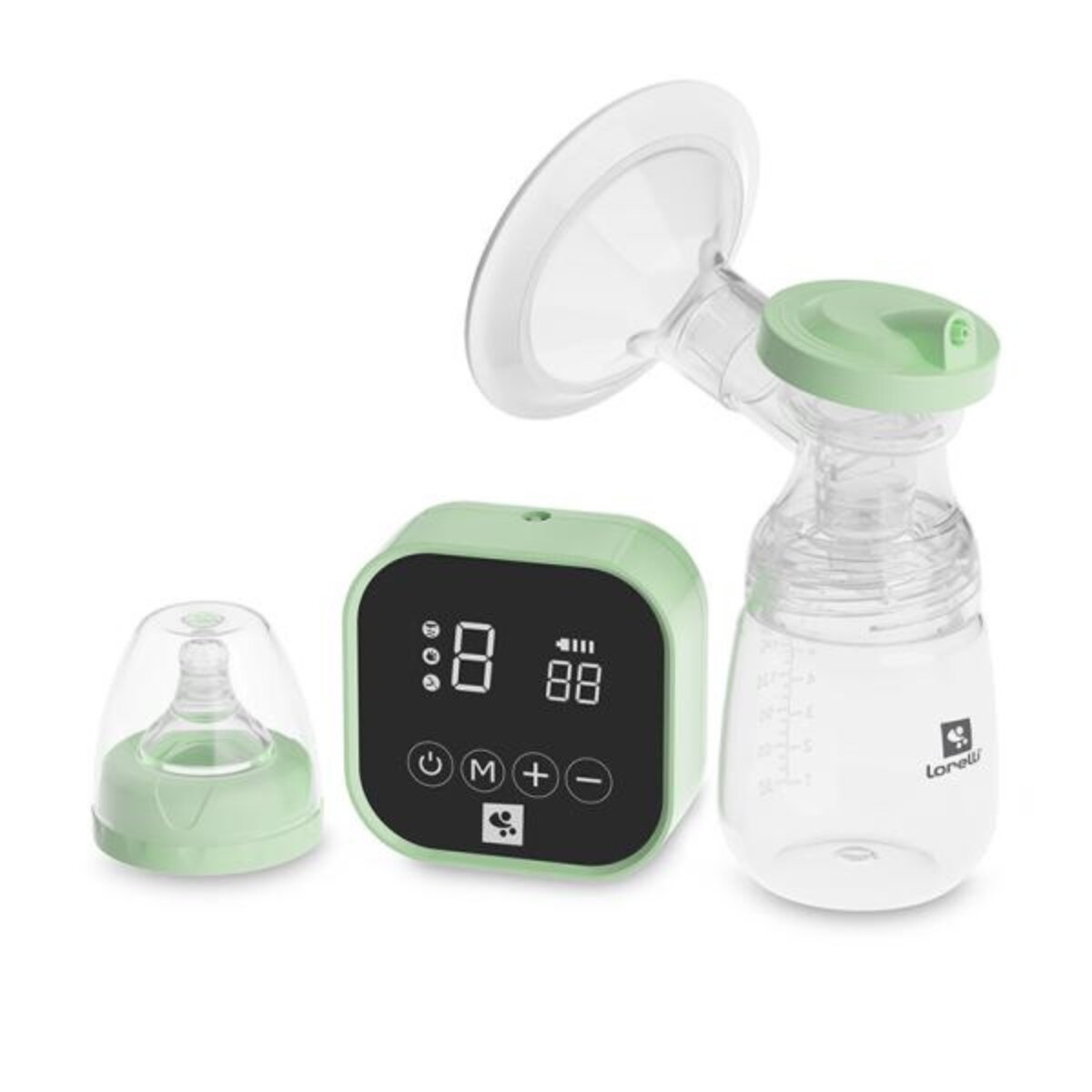 LORELLI Pompa de san electrica Lea 4 moduri de operare functie masaj 9 niveluri de aspiratie 180 ml Green