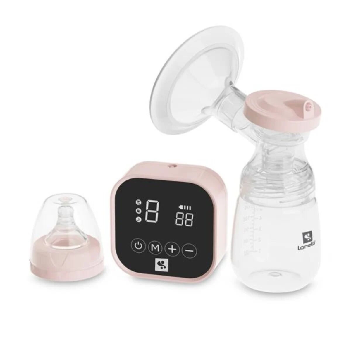 LORELLI Pompa de san electrica Lea 4 moduri de operare functie masaj 9 niveluri de aspiratie 180 ml Pink