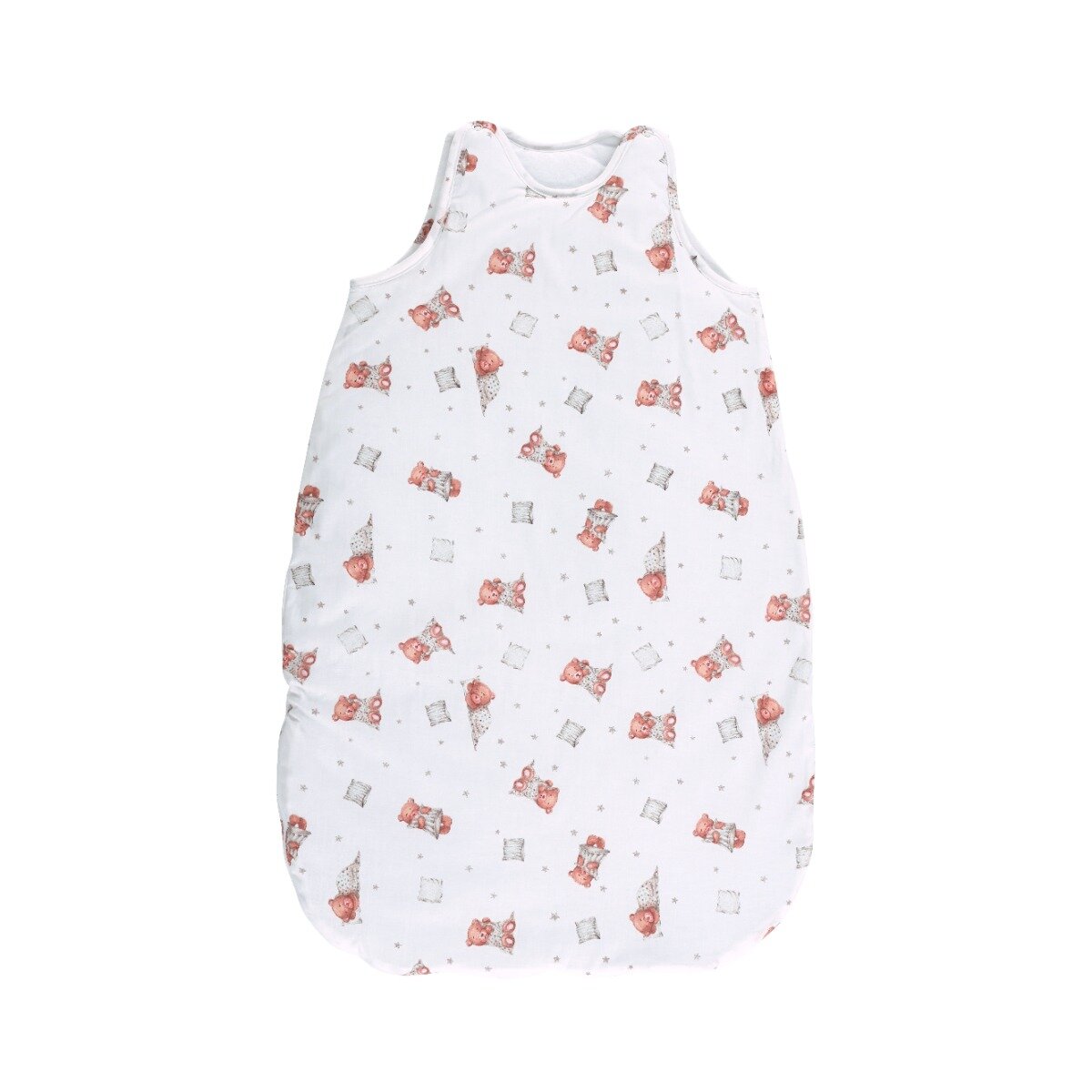 LORELLI Sac de dormit de iarna Bumbac Ranforce Bears And Pillows White 95 cm