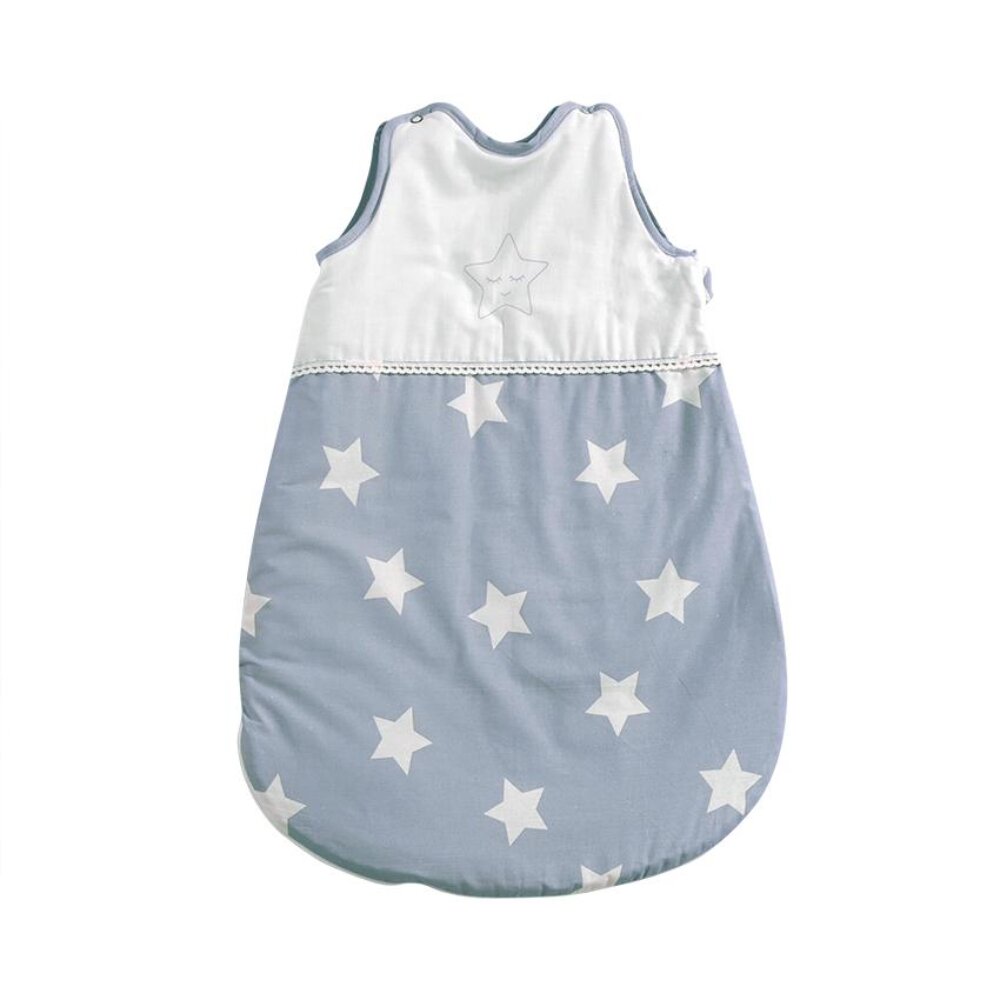 LORELLI Sac de dormit de vara 0-6 luni Stars Blue Grey Mist