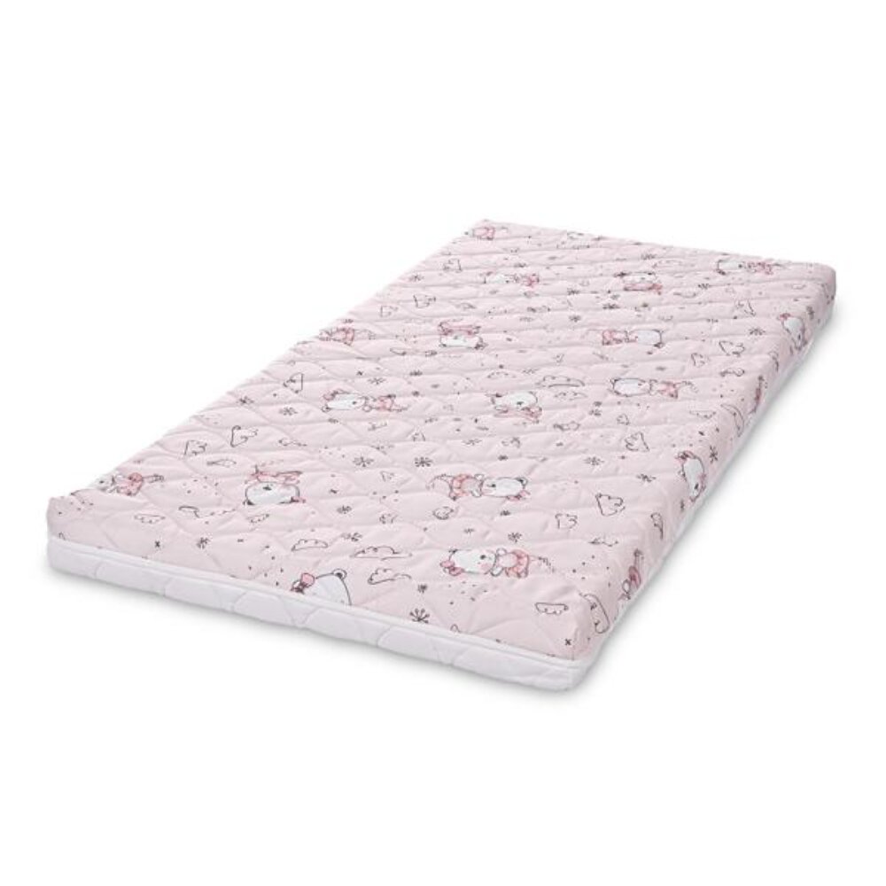 LORELLI Saltea pat 2 straturi cocos si spuma elastica Holiday 60 x 120 x 10 cm Pink Ballerina Bear