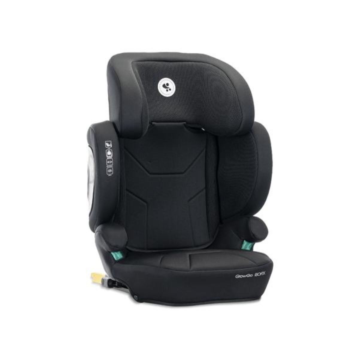 LORELLI Scaun auto Growgo Isofix pliabil protectii laterale extensibile spatar reglabil tetiera reglabila 100-150 cm Black
