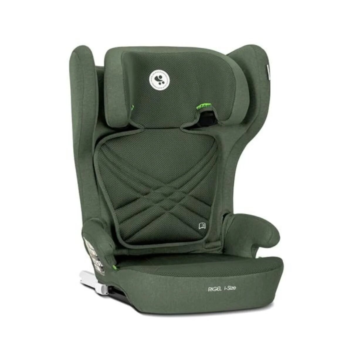 LORELLI Scaun auto Rigel I-Size Isofix pliabil pentru depozitare usoara tetiera reglabila 100-150 cm Green