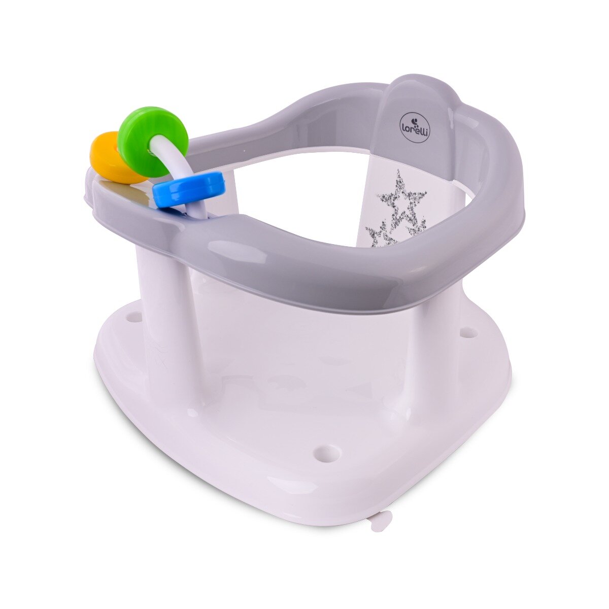 LORELLI Scaun de baie pentru bebe antiderapant Little Stars Grey