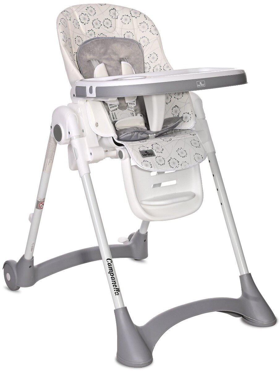 LORELLI Scaun de masa reglabil Campanella 6-36 luni White Fluff