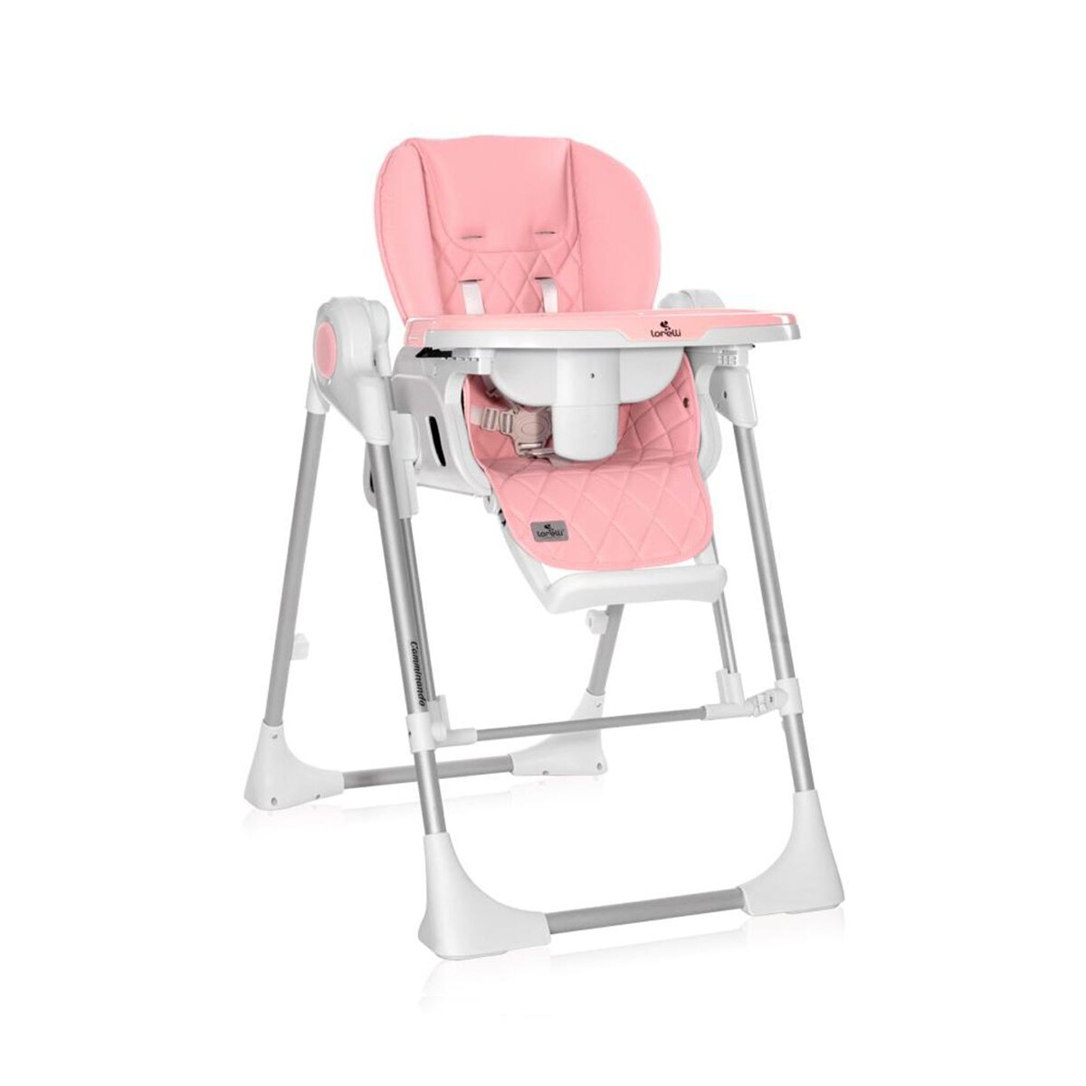 LORELLI Scaun de masa reglabil cu leagan electric Camminando Pink