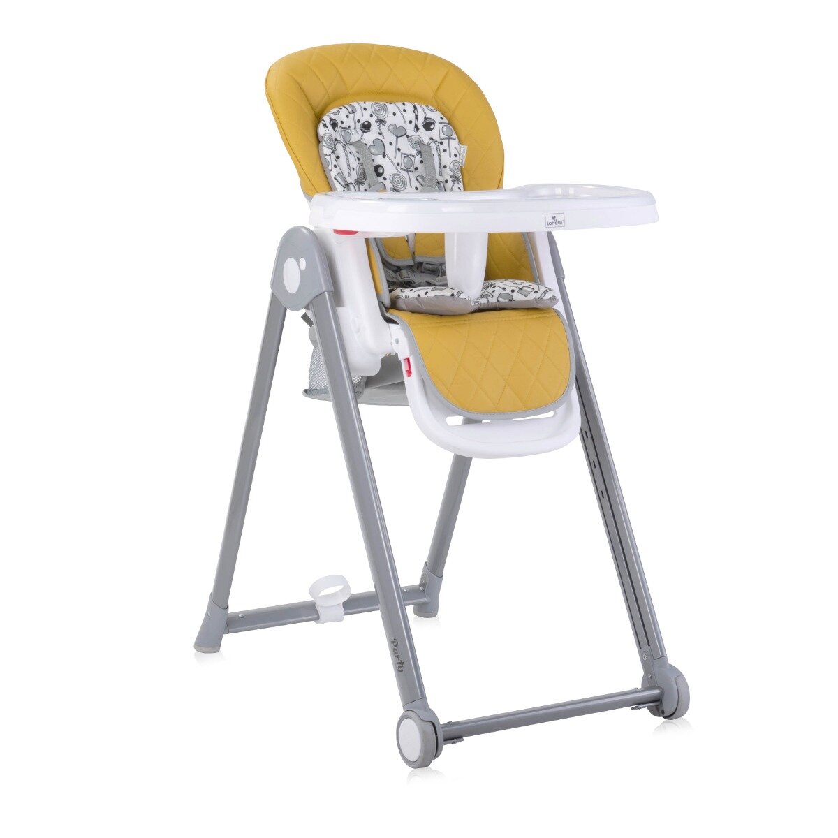 LORELLI Scaun de masa reglabil Party cadru din aluminiu Lemon Curry Leather