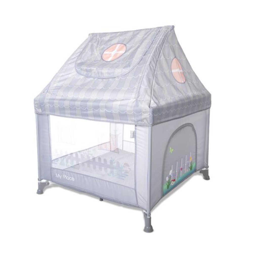 LORELLI Tarc de joaca tip casuta My Place 100 x 100 x 125 cm Grey