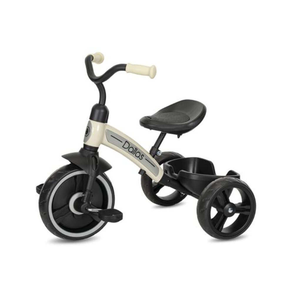 LORELLI Tricicleta Dallas sezut reglabil in inaltime potrivit 2-6 ani Beige