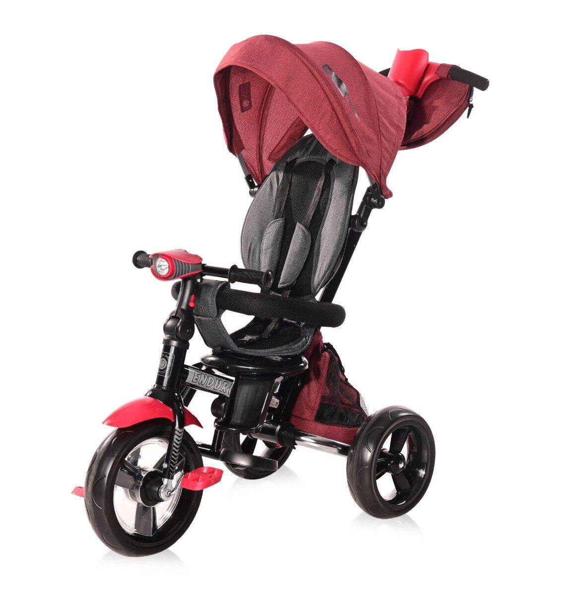LORELLI Tricicleta multifunctionala 4 in 1 cu scaun rotativ Enduro Red Black Luxe